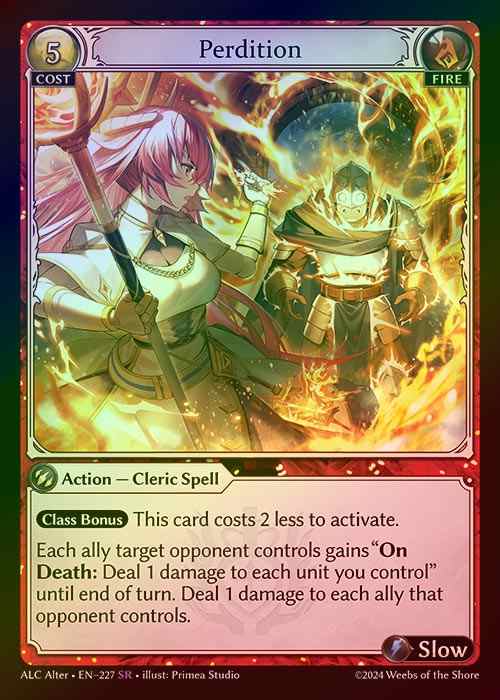【FOIL】[Fire] Perdition [AL-ALC227-SR]
