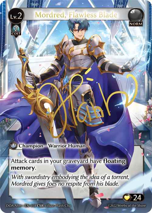 【クーポン使用不可】【CSR】[Norm] Mordred, Flawless Blade [AL-DOA018-CSR] Collector Super Rare