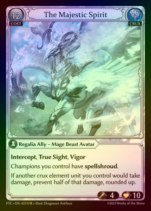 【FOIL】[Crux] The Majestic Spirit [FTC023-UR]