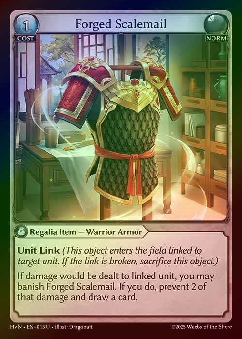 【FOIL】[Norm] Forged Scalemail [HVN013-U]