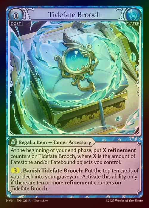 【FOIL】[Water] Tidefate Brooch [HVN023-R]
