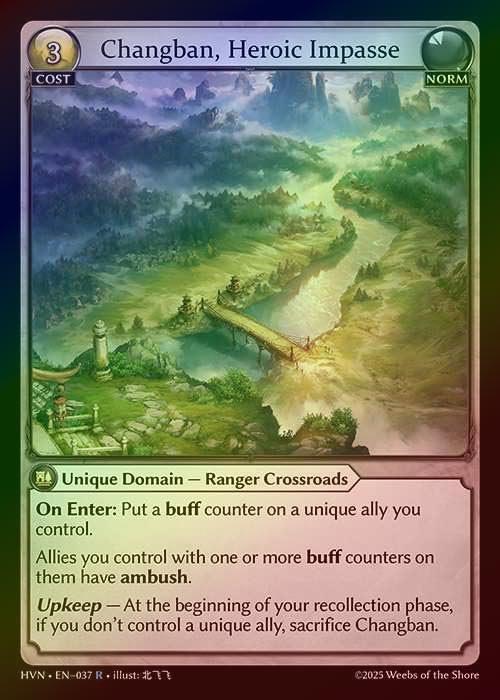 【FOIL】[Norm] Changban, Heroic Impasse [HVN037-R]
