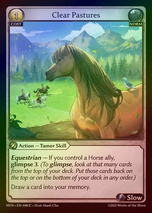 【FOIL】[Norm] Clear Pastures [HVN040-C]