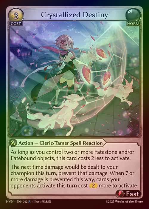【FOIL】[Norm] Crystallized Destiny [HVN042-R]