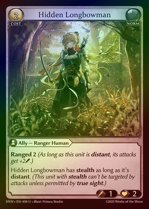 【FOIL】[Norm] Hidden Longbowman [HVN050-U]