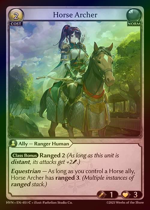 【FOIL】[Norm] Horse Archer [HVN051-C]