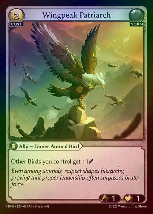【FOIL】[Norm] Wingpeak Patriarch [HVN069-U]