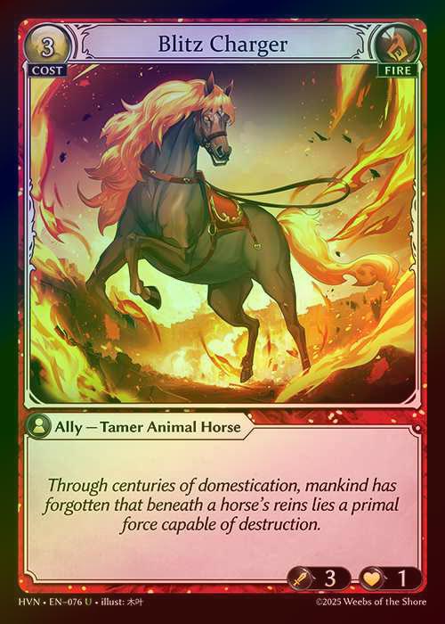 【FOIL】[Fire] Blitz Charger [HVN076-U]