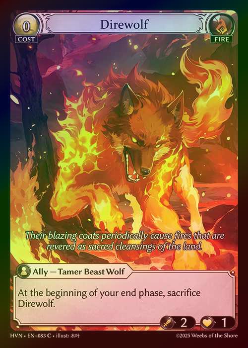 【FOIL】[Fire] Direwolf [HVN083-C]