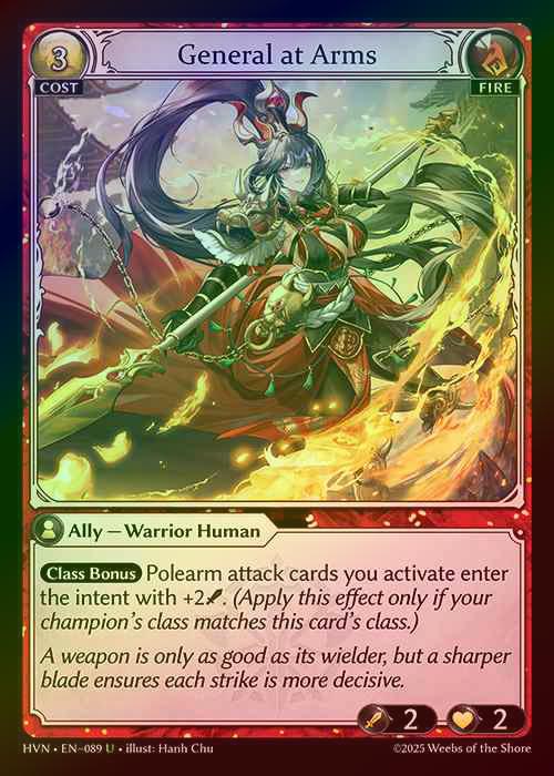 【FOIL】[Fire] General at Arms [HVN089-U]