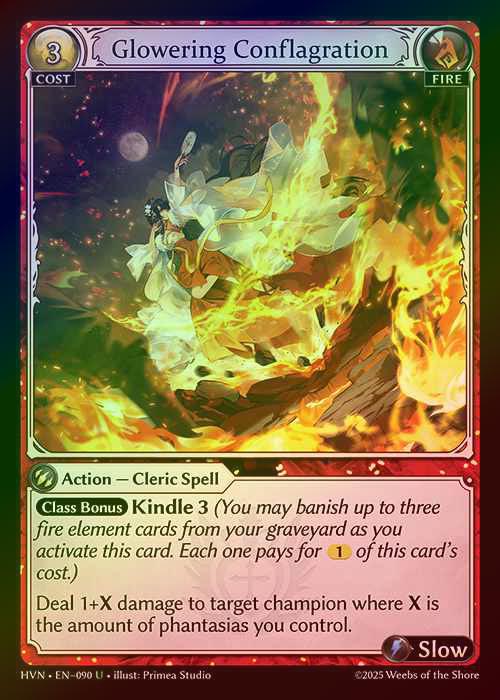 【FOIL】[Fire] Glowering Conflagration [HVN090-U]
