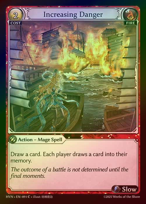 【FOIL】[Fire] Increasing Danger [HVN091-C]