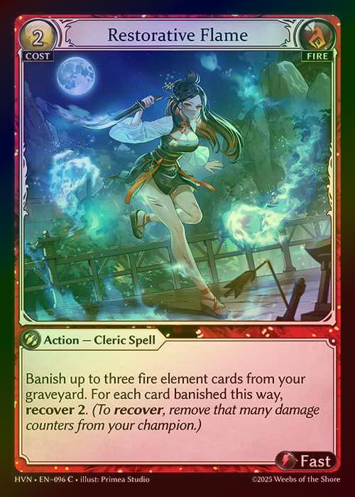 【FOIL】[Fire] Restorative Flame [HVN096-C]