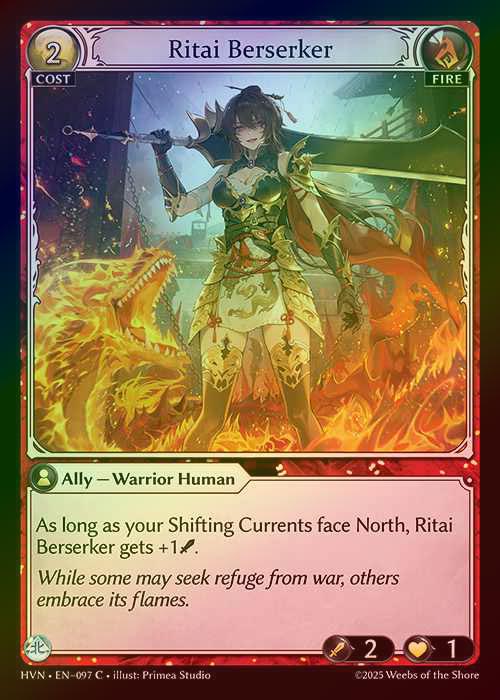 【FOIL】[Fire] Ritai Berserker [HVN097-C]