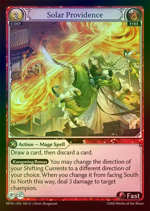 【FOIL】[Fire] Solar Providence [HVN105-R]