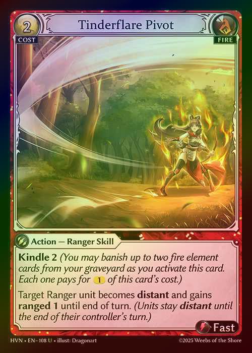 【FOIL】[Fire] Tinderflare Pivot [HVN108-U]