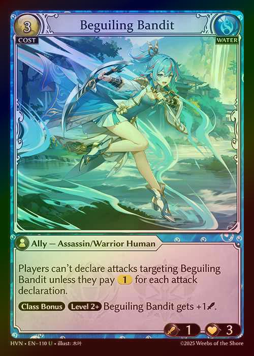 【FOIL】[Water] Beguiling Bandit [HVN110-U]