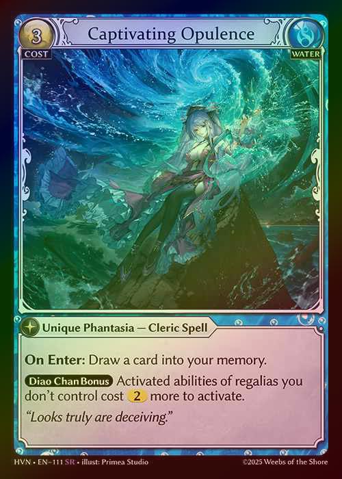 【FOIL】[Water] Captivating Opulence [HVN111-SR]
