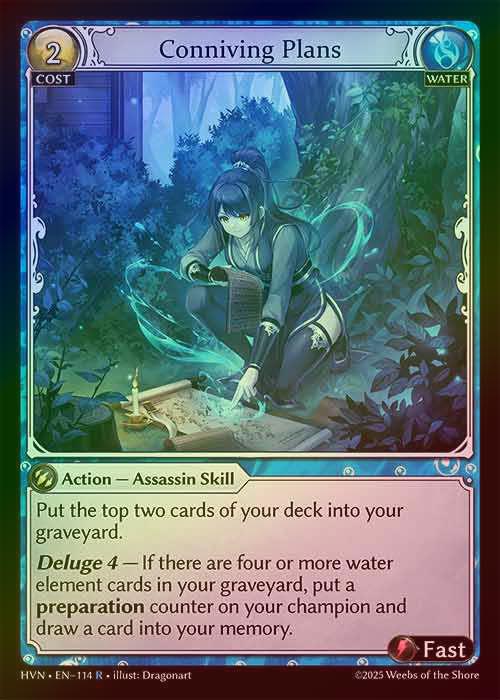 【FOIL】[Water] Conniving Plans [HVN114-R]