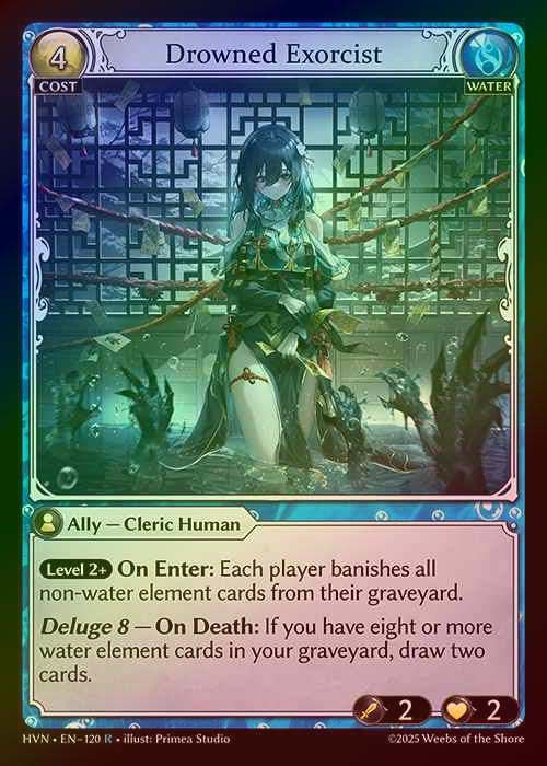 【FOIL】[Water] Drowned Exorcist [HVN120-R]