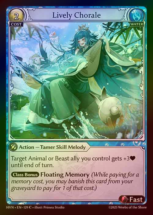 【FOIL】[Water] Lively Chorale [HVN129-C]