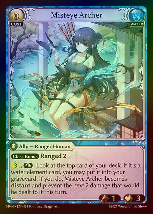 【FOIL】[Water] Misteye Archer [HVN131-R]
