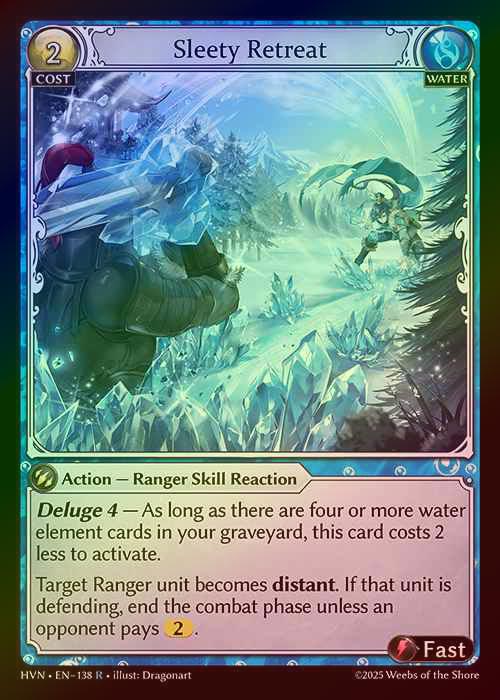 【FOIL】[Water] Sleety Retreat [HVN138-R]