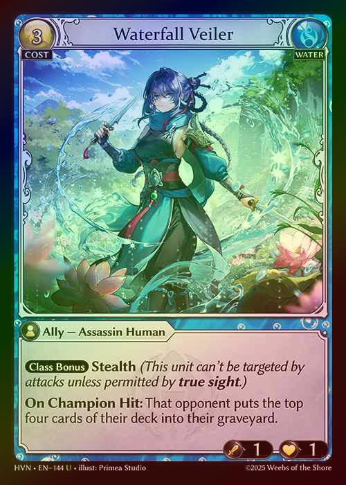 【FOIL】[Water] Waterfall Veiler [HVN144-U]