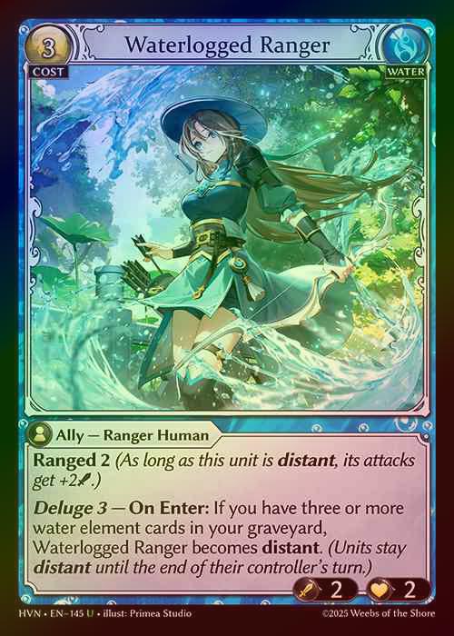 【FOIL】[Water] Waterlogged Ranger [HVN145-U]