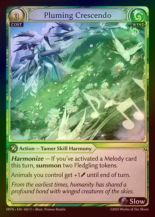 【FOIL】[Wind] Pluming Crescendo [HVN165-U]