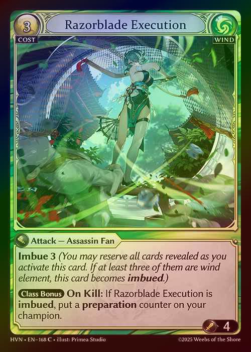 【FOIL】[Wind] Razorblade Execution [HVN168-C]