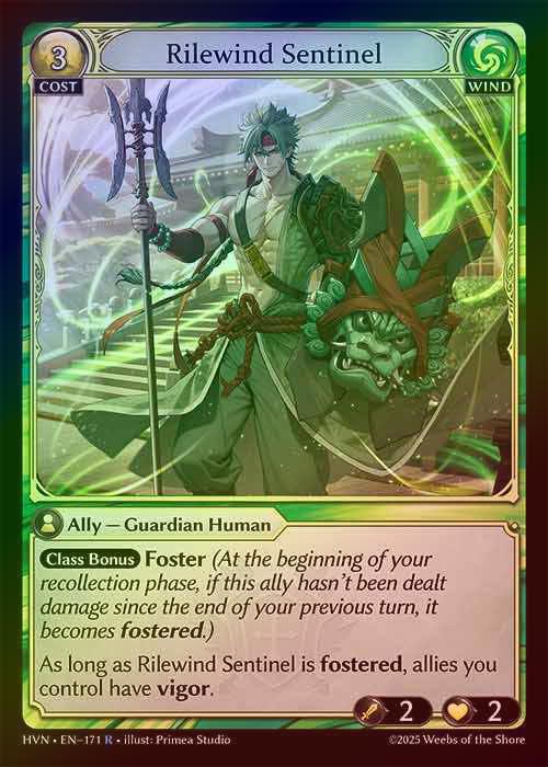 【FOIL】[Wind] Rilewind Sentinel [HVN171-R]