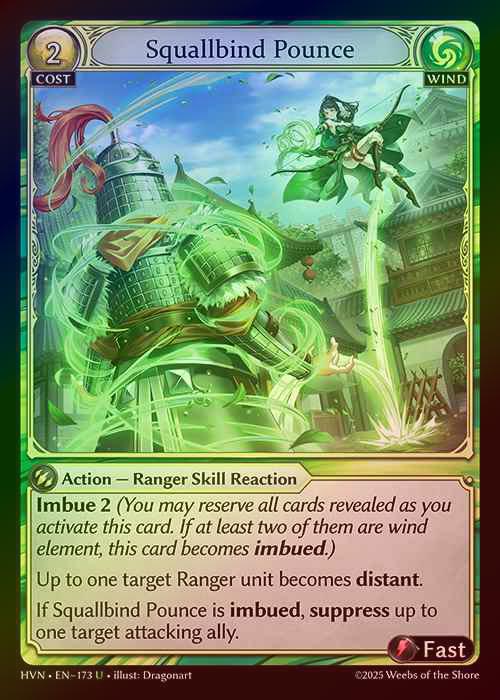 【FOIL】[Wind] Squallbind Pounce [HVN173-U]