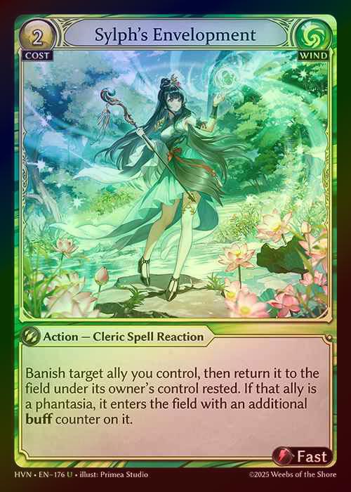 【FOIL】[Wind] Sylph's Envelopment [HVN176-U]