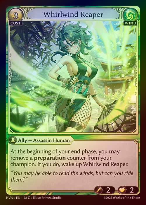 【FOIL】[Wind] Whirlwind Reaper [HVN178-C]