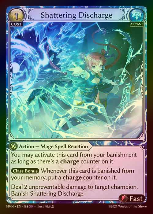 【FOIL】[Arcane] Shattering Discharge [HVN188-SR]