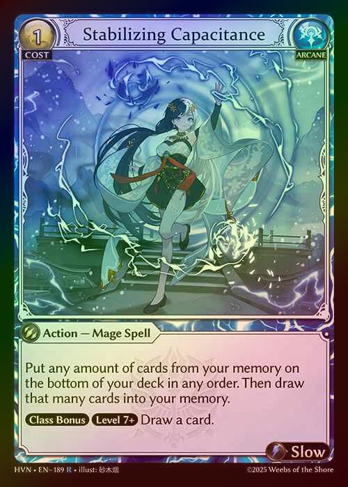 【FOIL】[Arcane] Stabilizing Capacitance [HVN189-R]