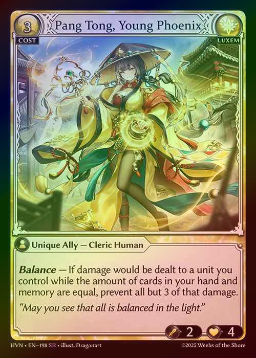 【FOIL】[Luxem] Pang Tong, Young Phoenix [HVN198-SR]