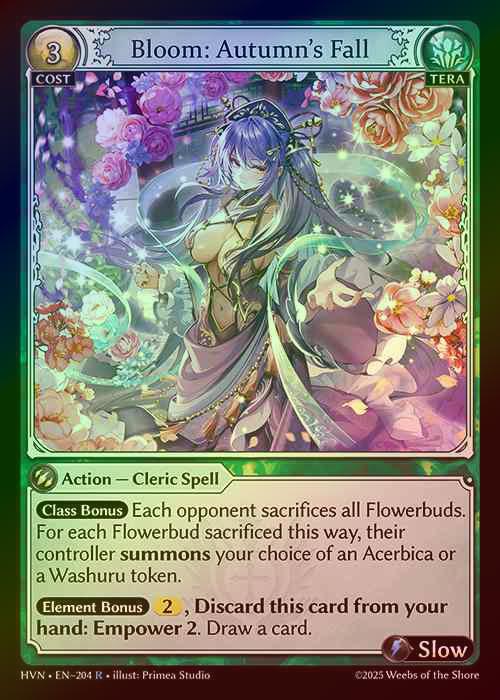 【FOIL】[Tera] Bloom: Autumn's Fall [HVN204-R]