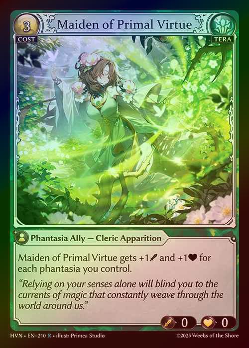 【FOIL】[Tera] Maiden of Primal Virtue [HVN210-R]