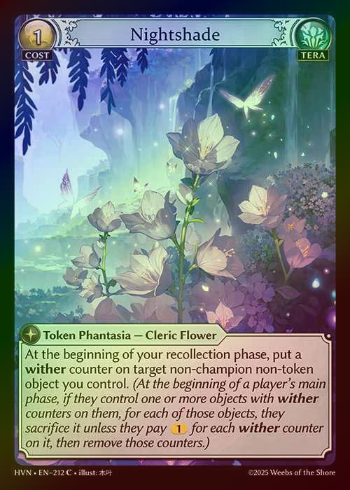 【FOIL】[Tera] Nightshade [HVN212-C]