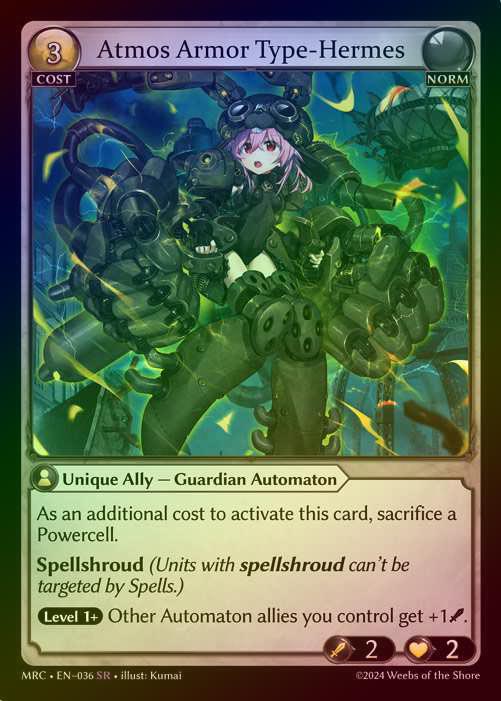 【FOIL】[Norm] Atmos Armor Type-Hermes [MRC036-SR]