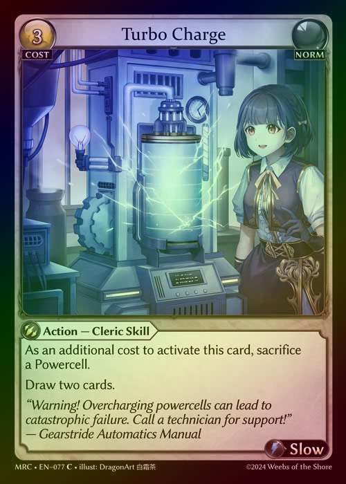 【FOIL】[Norm] Turbo Charge [MRC077-C]