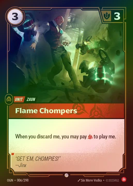 【FOIL】[Fury] Flame Chompers [OGN-006-C]