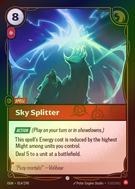 【FOIL】[Fury] Sky Splitter [OGN-014-C]