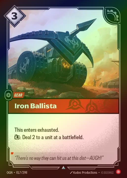 【FOIL】[Fury] Iron Ballista [OGN-017-U]