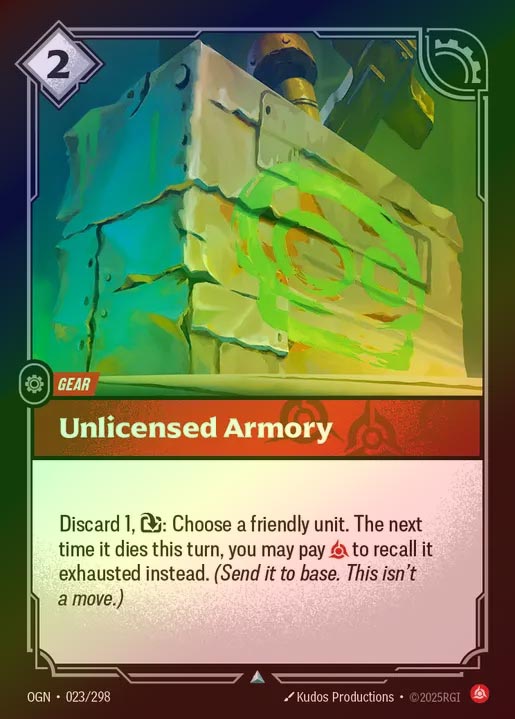 【FOIL】[Fury] Unlicensed Armory [OGN-023-U]
