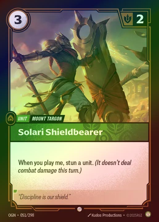 【FOIL】[Calm] Solari Shieldbearer [OGN-051-C]