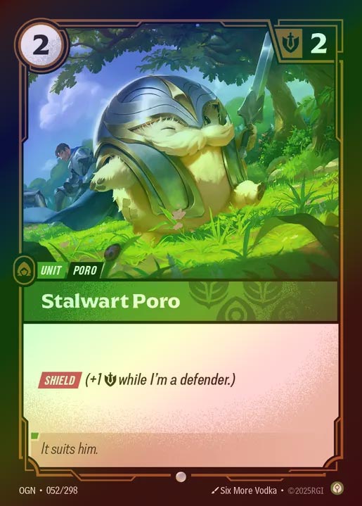 【FOIL】[Calm] Stalwart Poro [OGN-052-C]