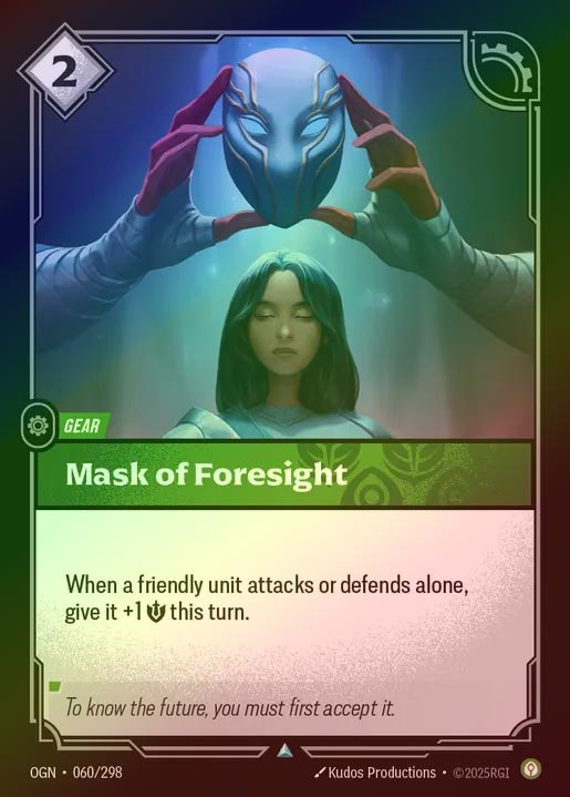 【FOIL】[Calm] Mask of Foresight [OGN-060-U]